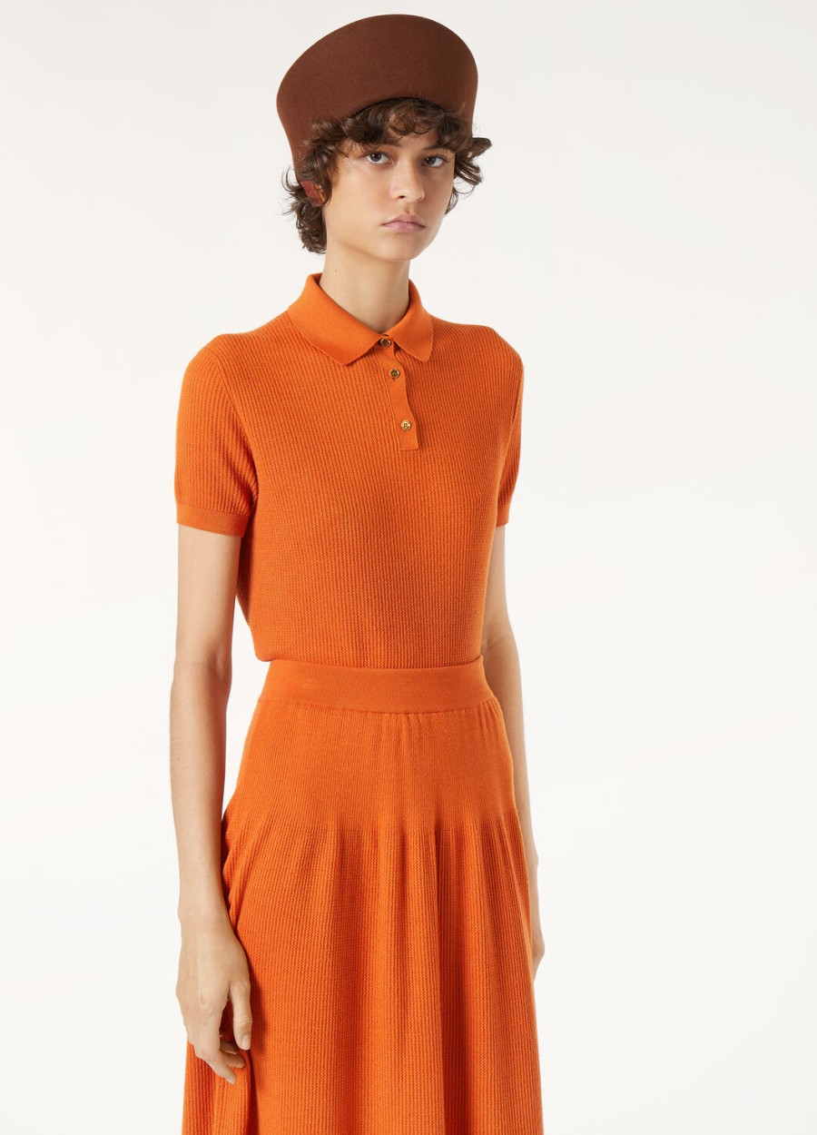royal lightness polo top oranje papaver