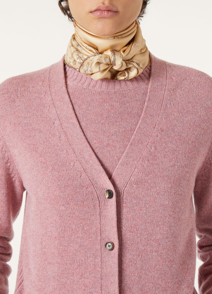parksville cardigan baby cashmere paarse chips melange