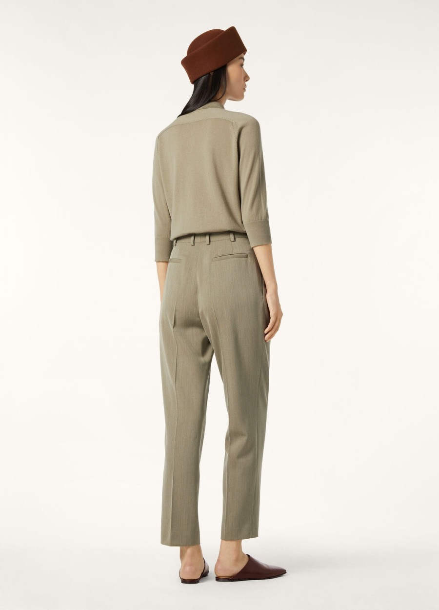 neo piuma cashmere dried taragon polo shirt