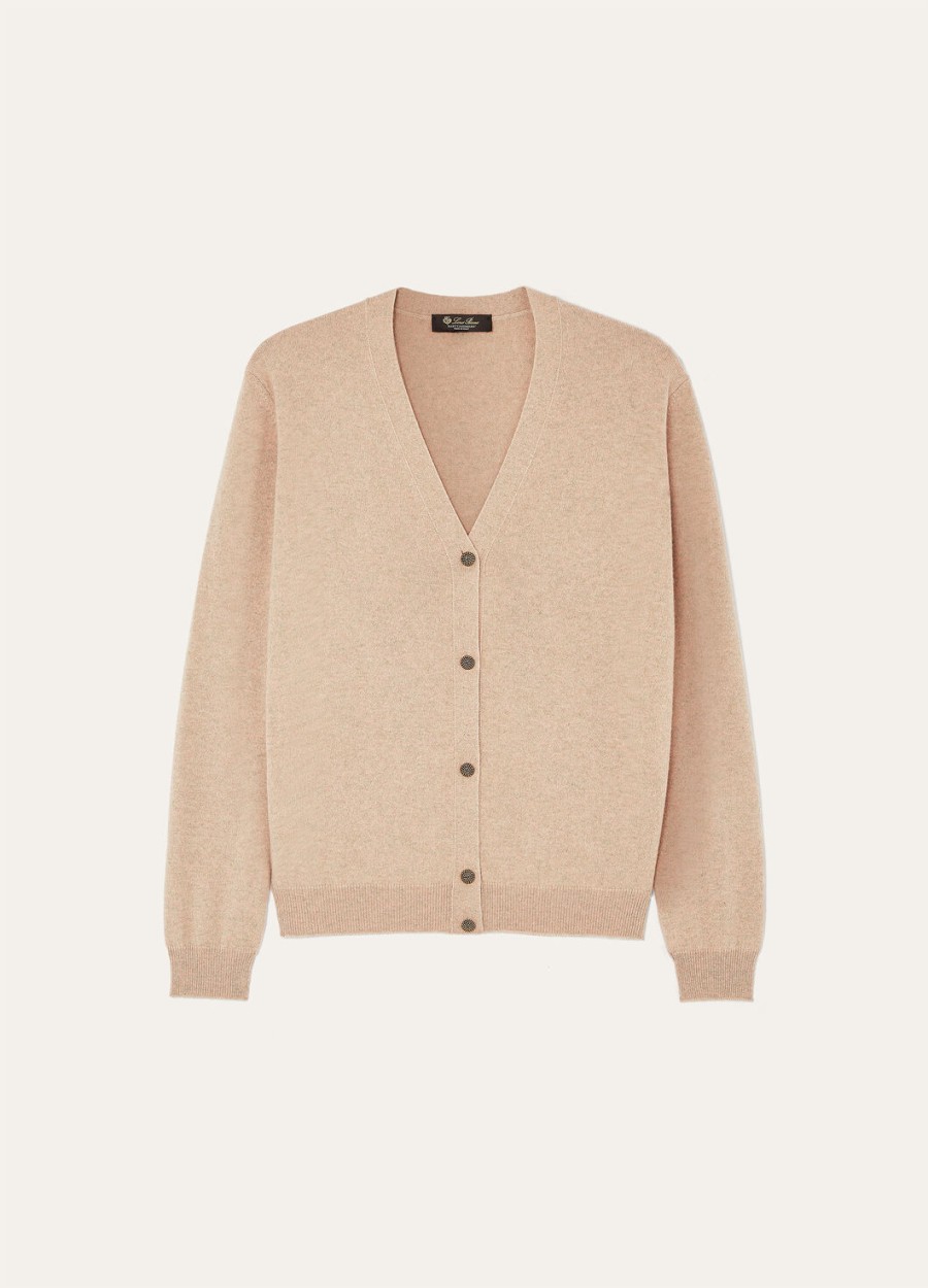 klassiek babyvestje van kasjmier in de kleur rosy granite melange
