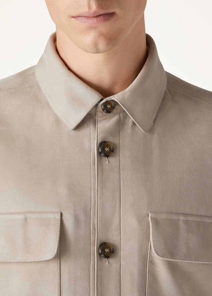 Loro Piana Overshirt Kidskin Desert Dunes