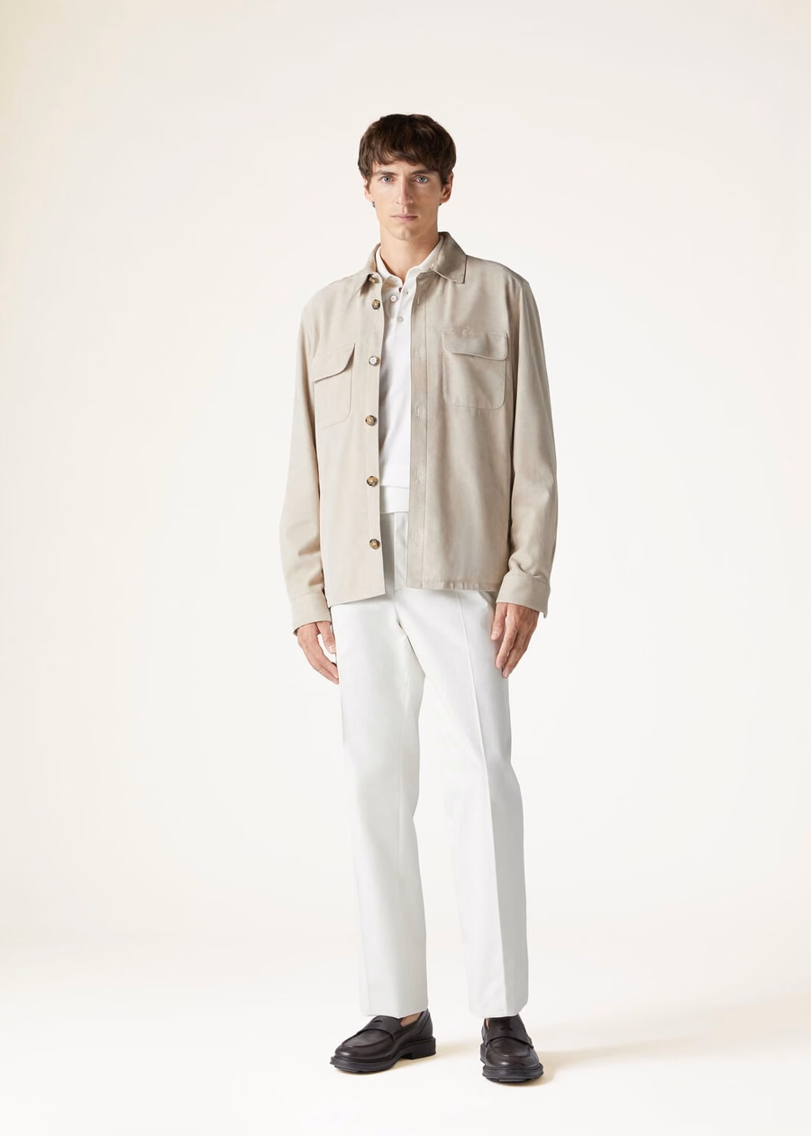 Loro Piana Overshirt Kidskin Desert Dunes