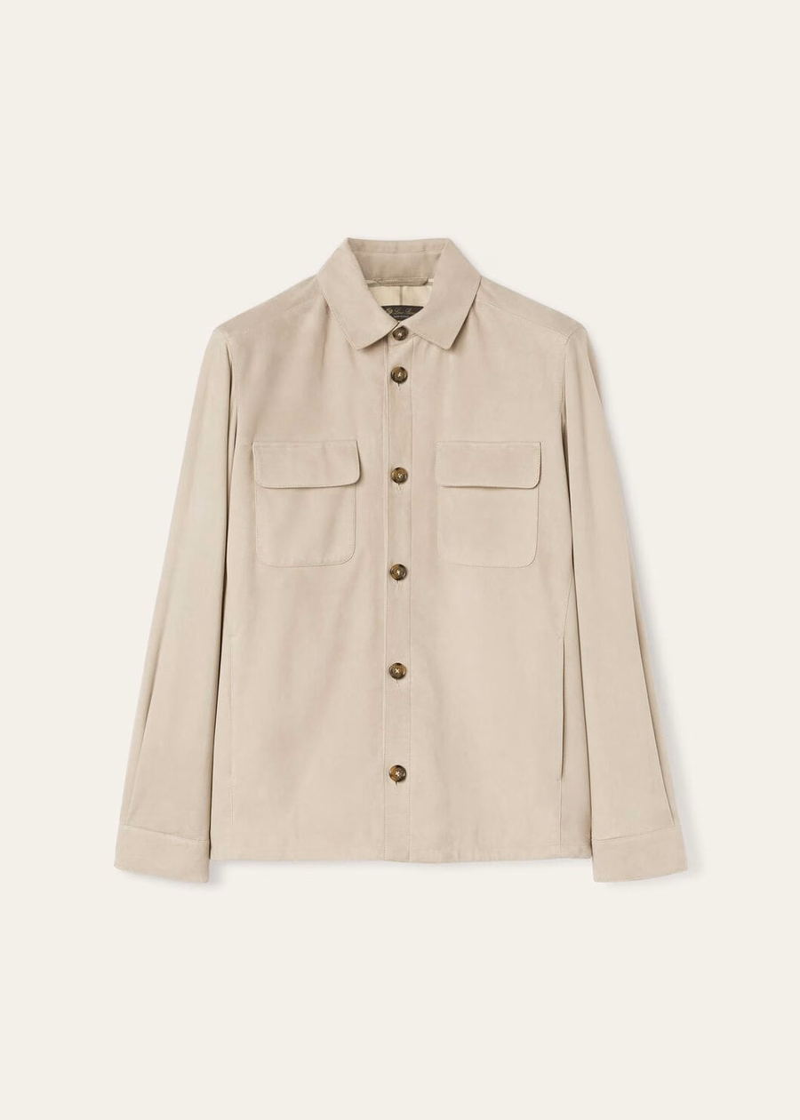 Loro Piana Overshirt Kidskin Desert Dunes