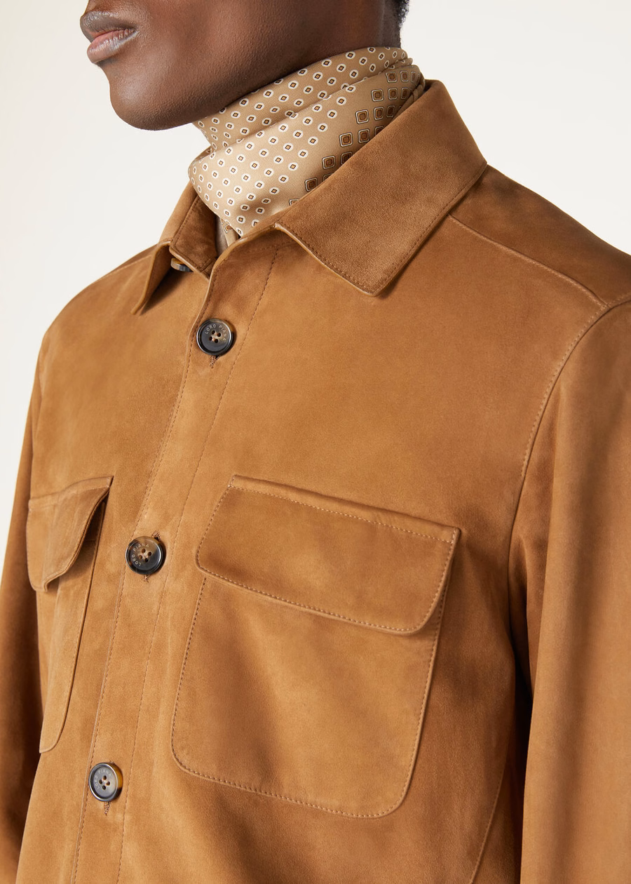 Loro Piana Kidskin Pecan Overshirt