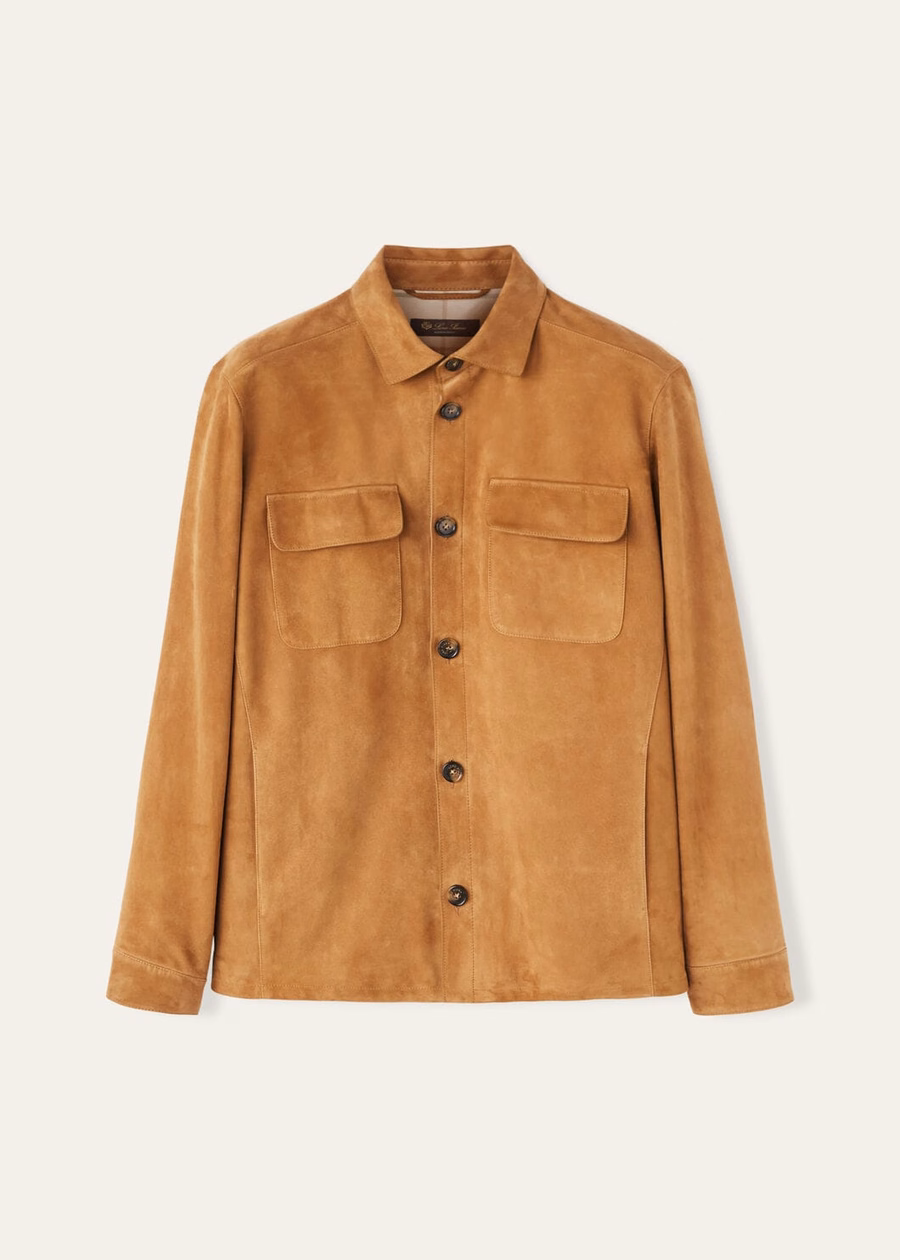 Loro Piana Kidskin Pecan Overshirt