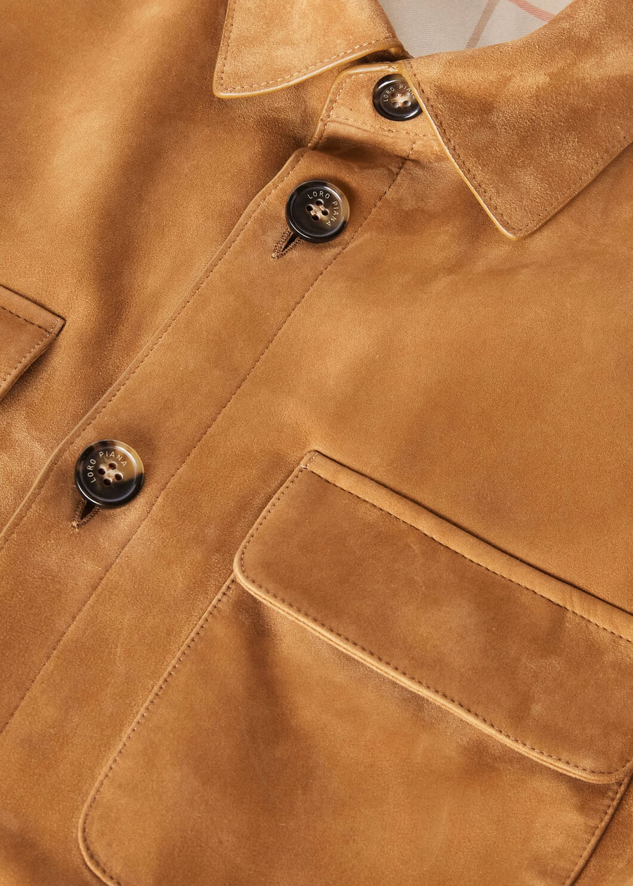 Loro Piana Kidskin Pecan Overshirt