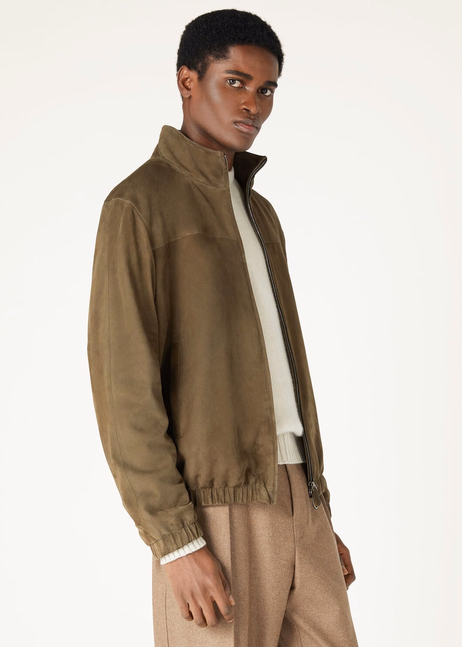 LP Bomber Kidskin Coal Green