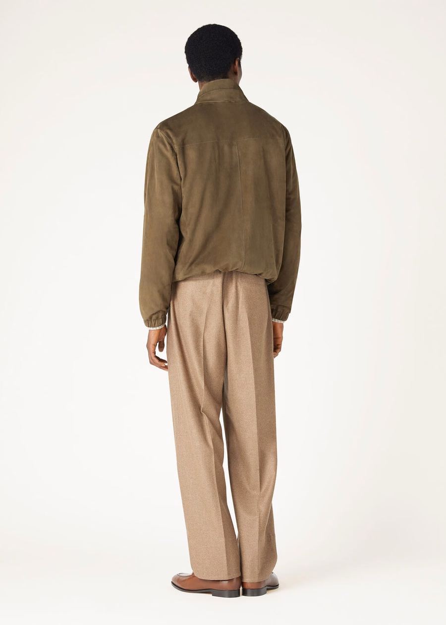 LP Bomber Kidskin Coal Green