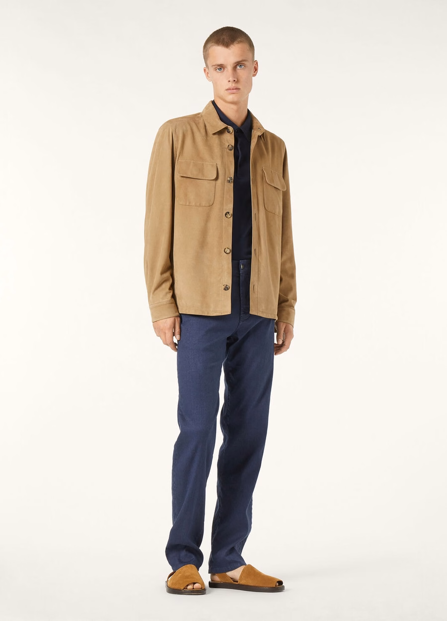Loro Piana Overhemd Kidskin Cyprus