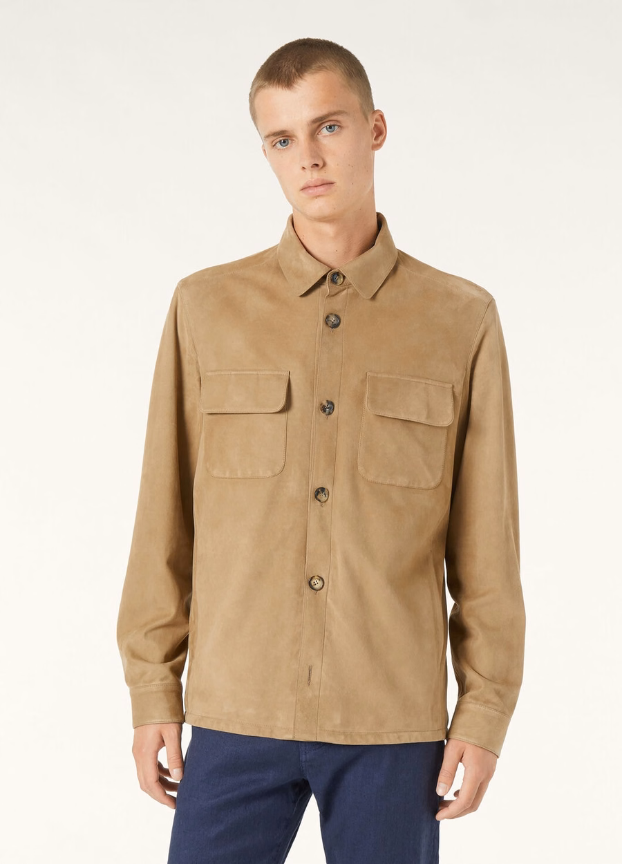 Loro Piana Overhemd Kidskin Cyprus