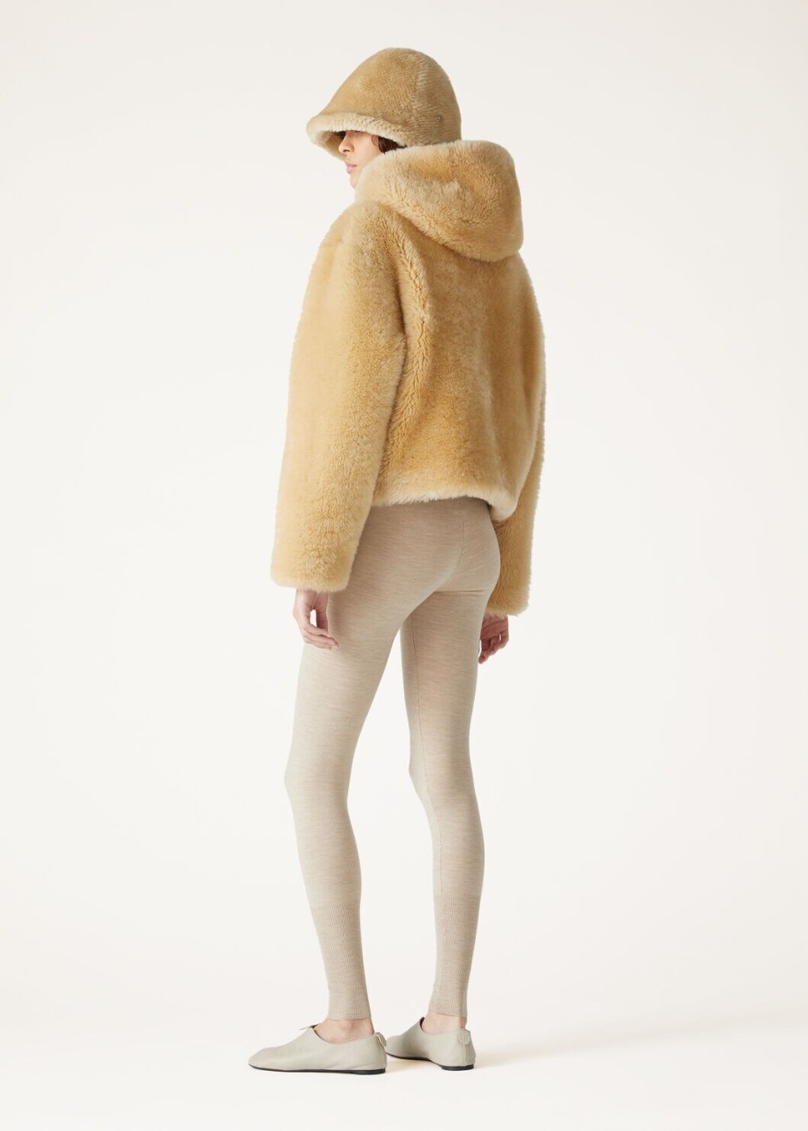 alessio blouson shearling crème kasjmier melange