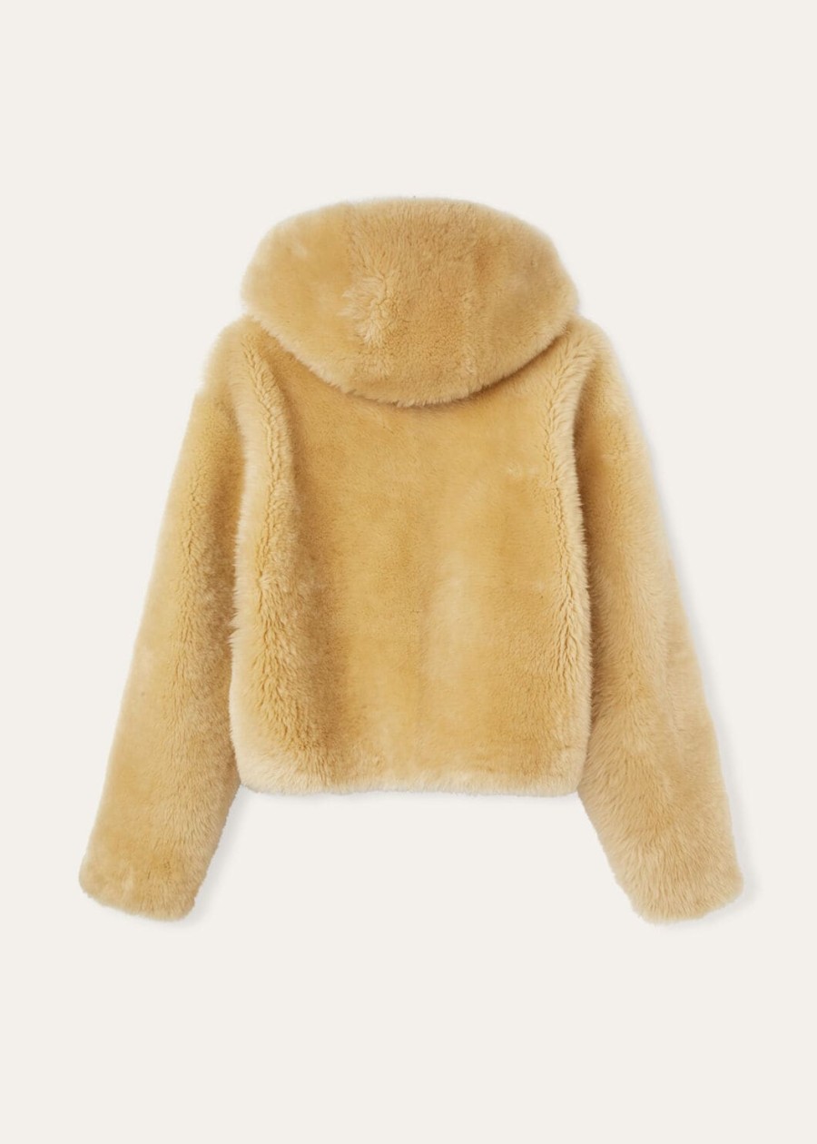 alessio blouson shearling crème kasjmier melange