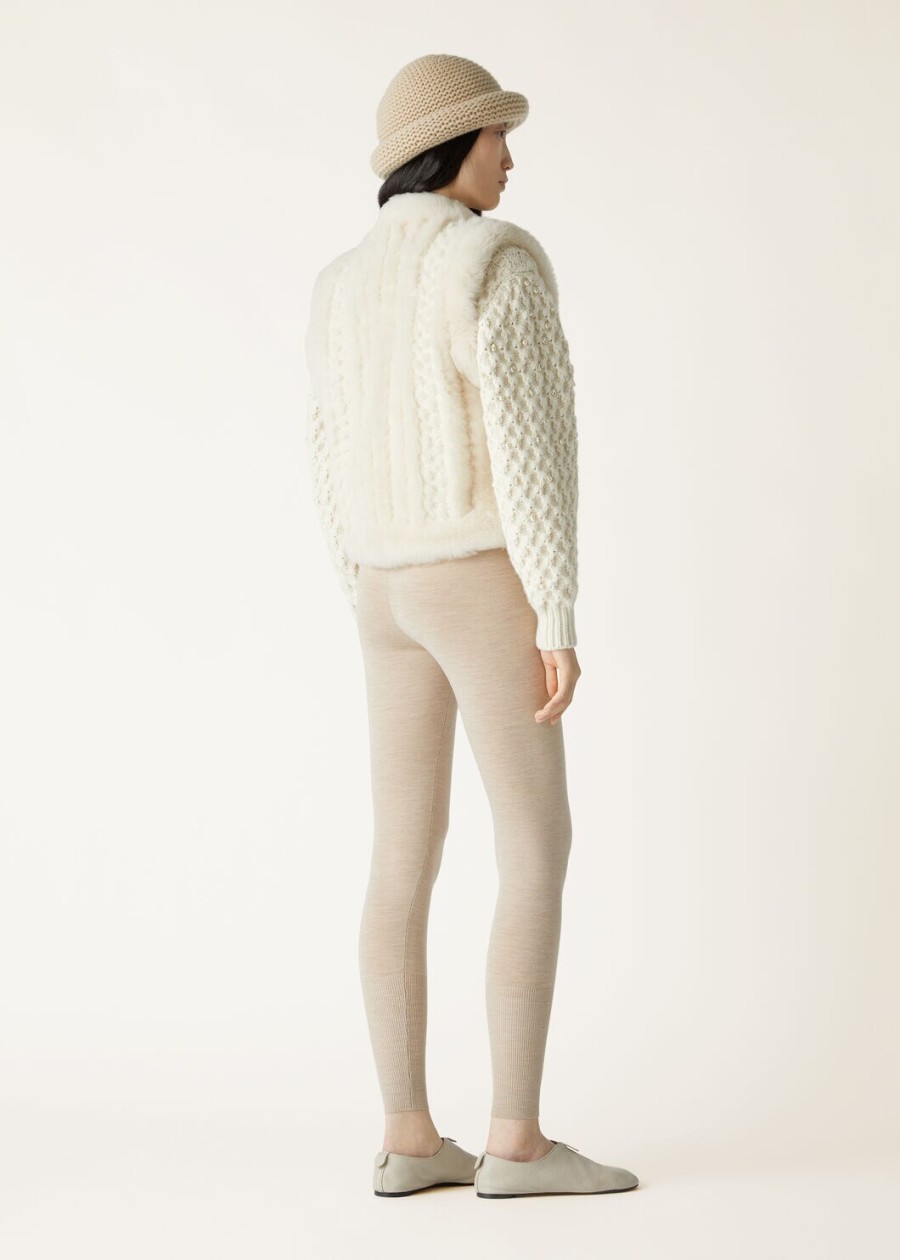 bryton shearling vest natuurlijke melange