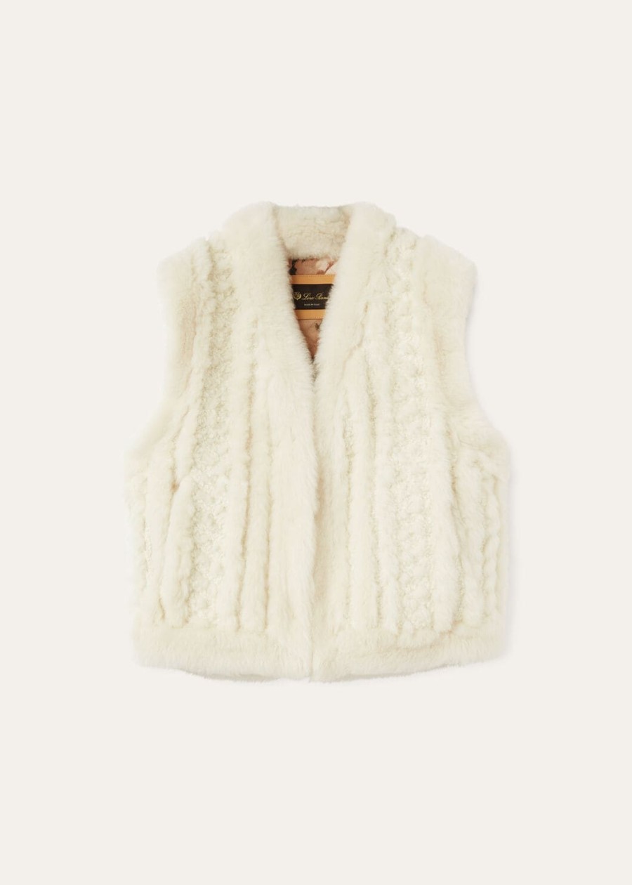 bryton shearling vest natuurlijke melange