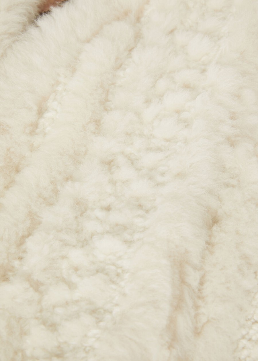 bryton shearling vest natuurlijke melange