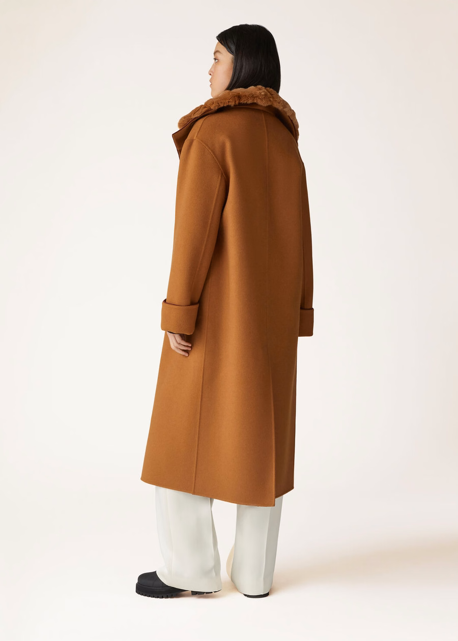Alexandre Coat Vicuña Baby Cashmere VICUNA/ WINE