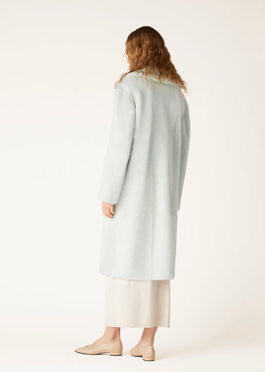Leroi Shearling Mint Frost Coat