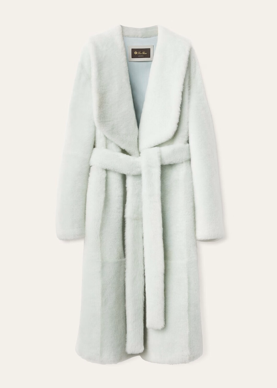 Leroi Shearling Mint Frost Coat
