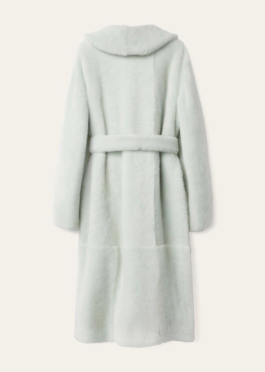 Leroi Shearling Mint Frost Coat