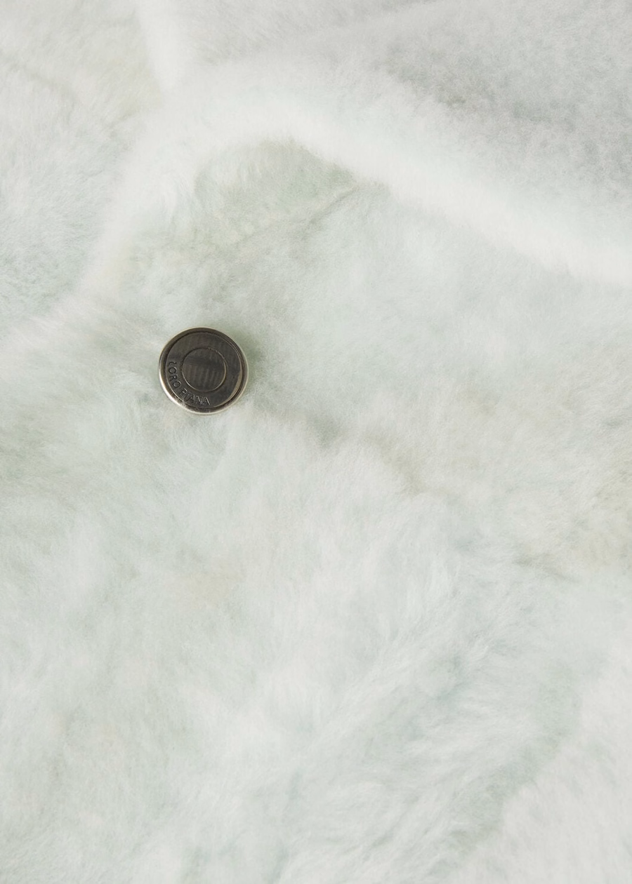Leroi Shearling Mint Frost Coat