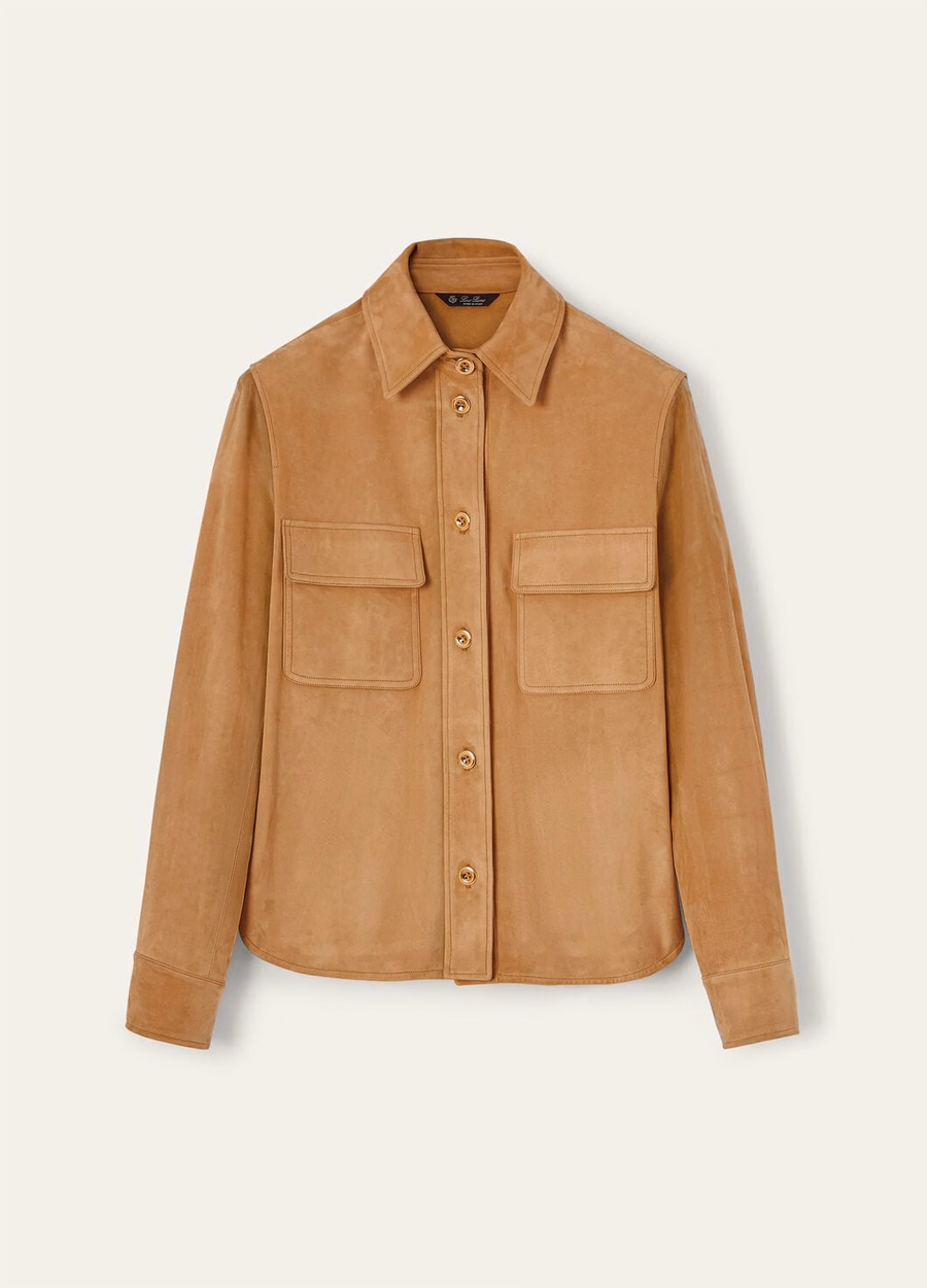 Yannis Kidskin Caramel Toffee Shirt