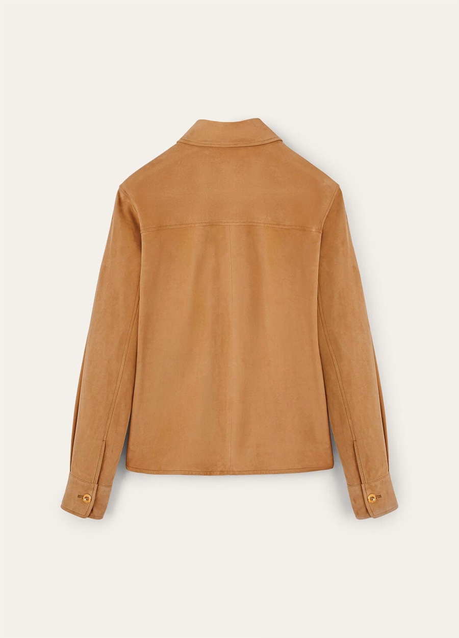 Yannis Kidskin Caramel Toffee Shirt