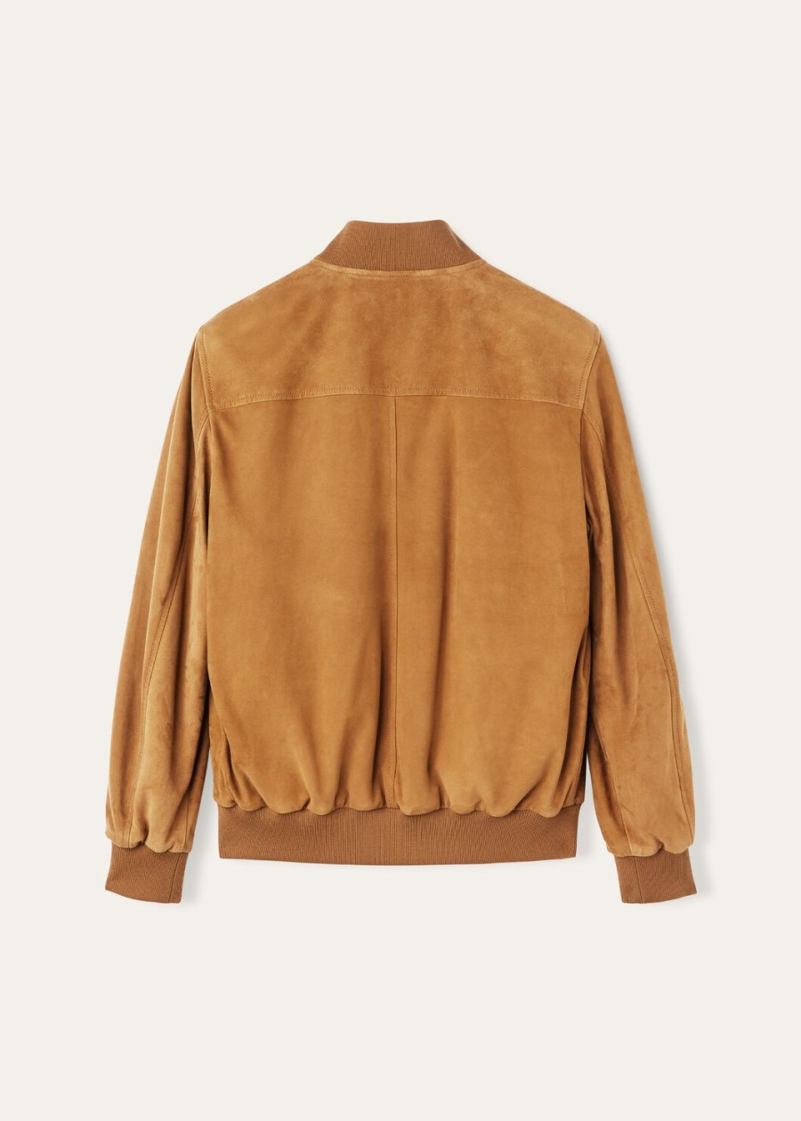 loro piana ivy bomberjack kidskin pecan
