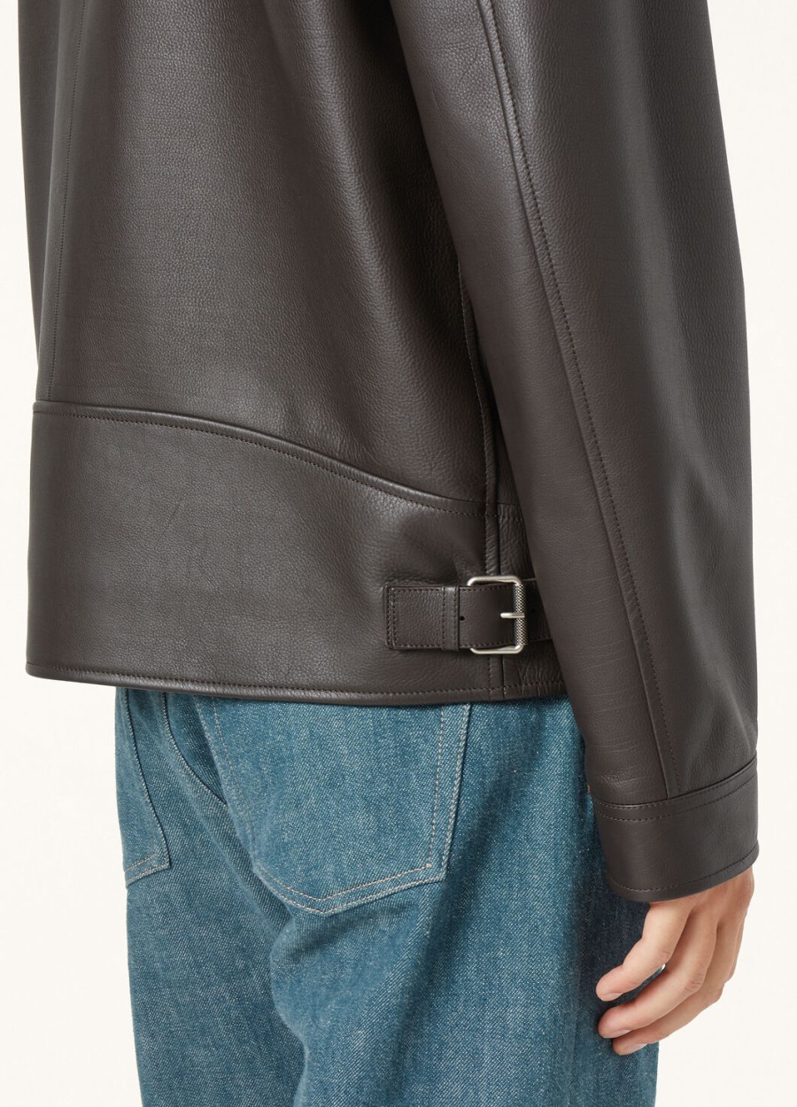 gail caviar kalfsleren blouson