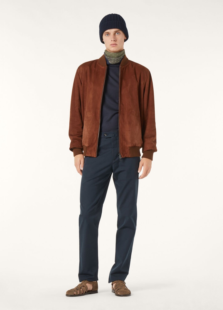 loro piana ivy bomber geitenleer - rain system bruin