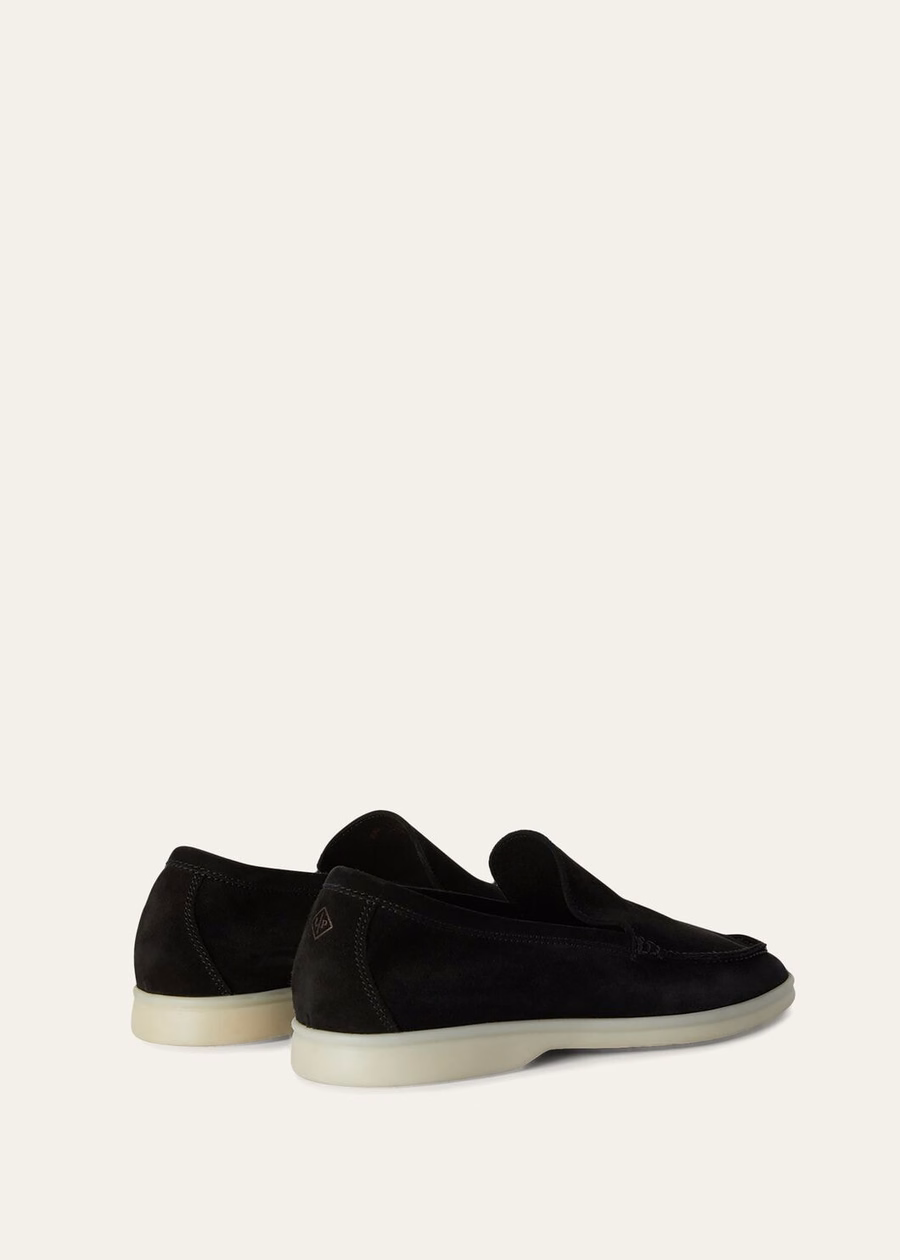 Summer Walk zwarte suède loafer