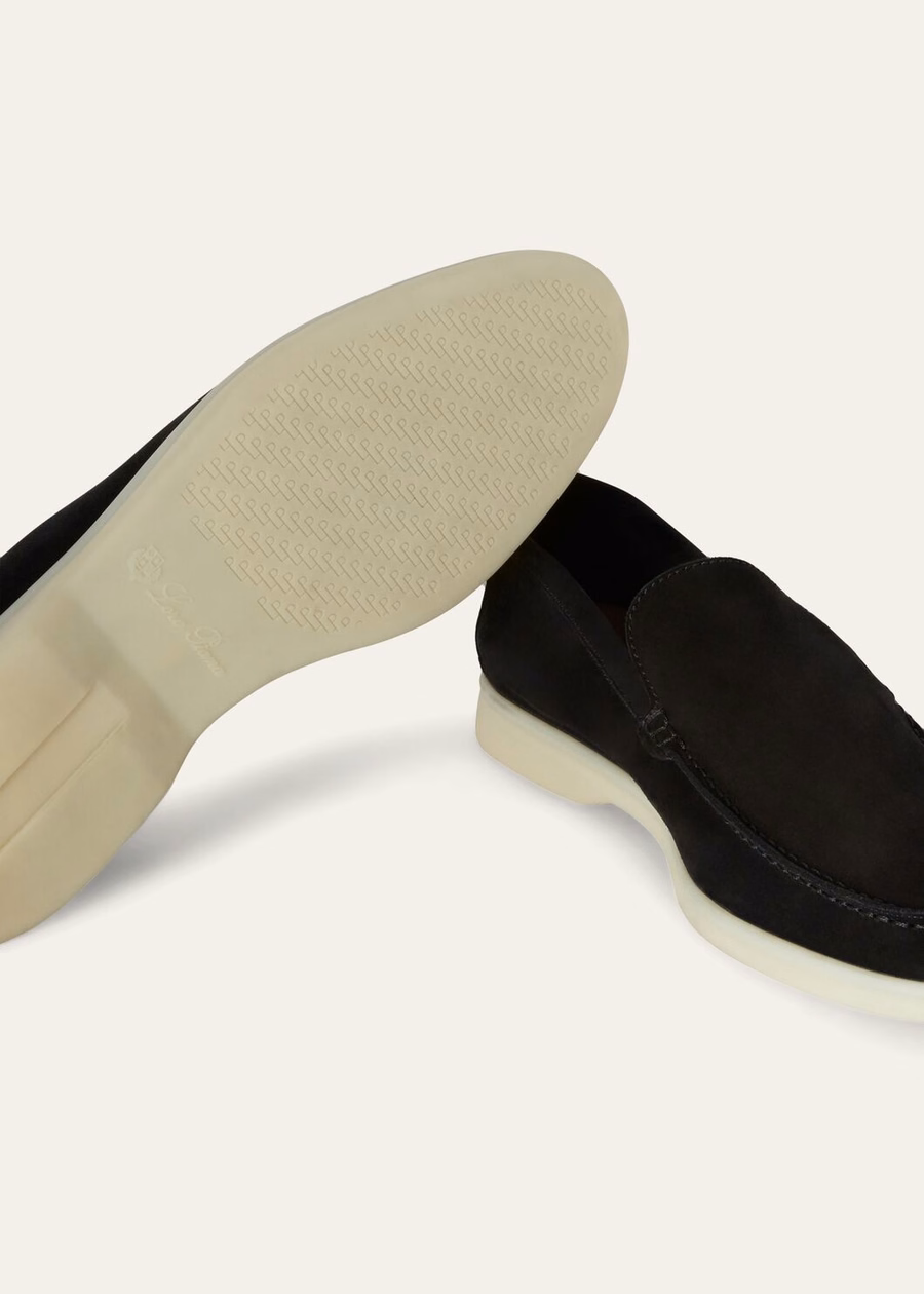 Summer Walk zwarte suède loafer