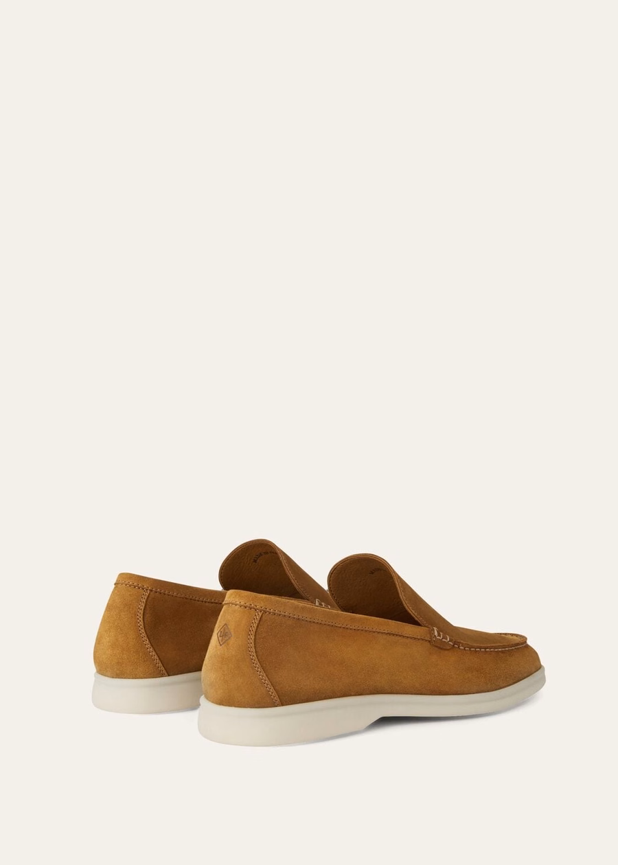 Summer Walk loafers van suède in beige