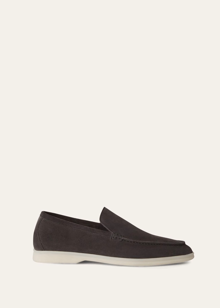 Summer Walk loafers van suède met kaviaarprint