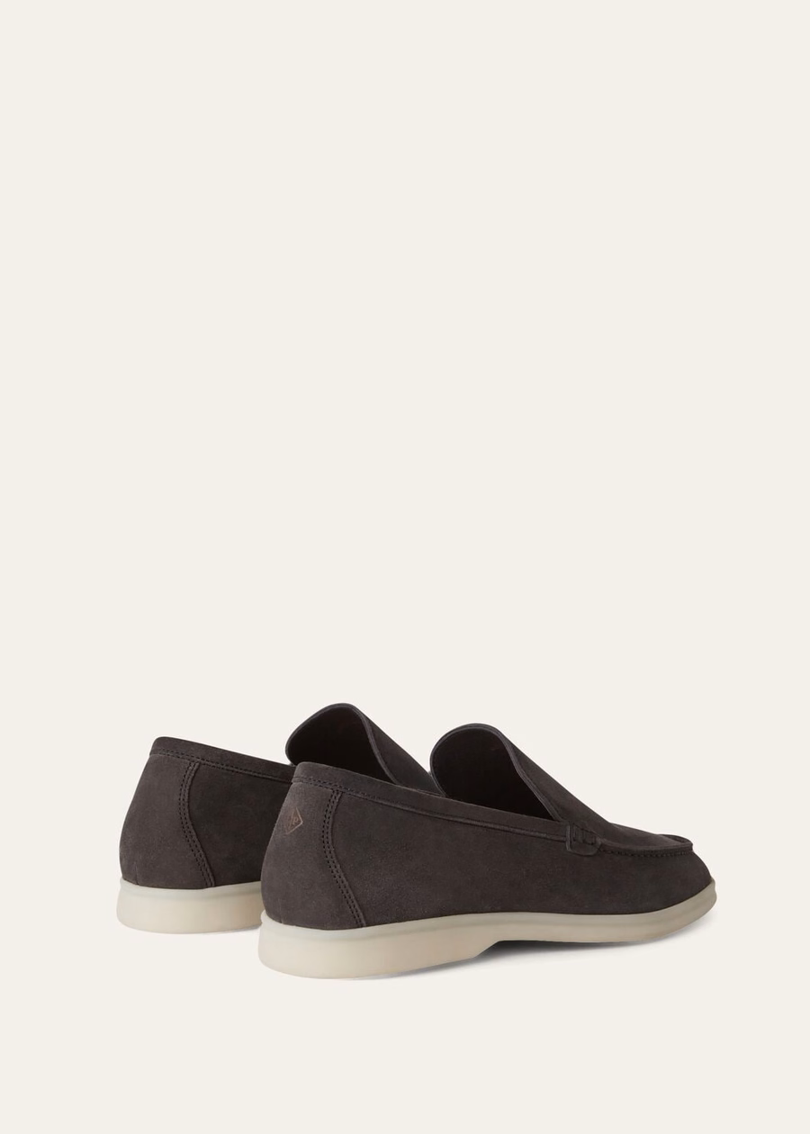 Summer Walk loafers van suède met kaviaarprint