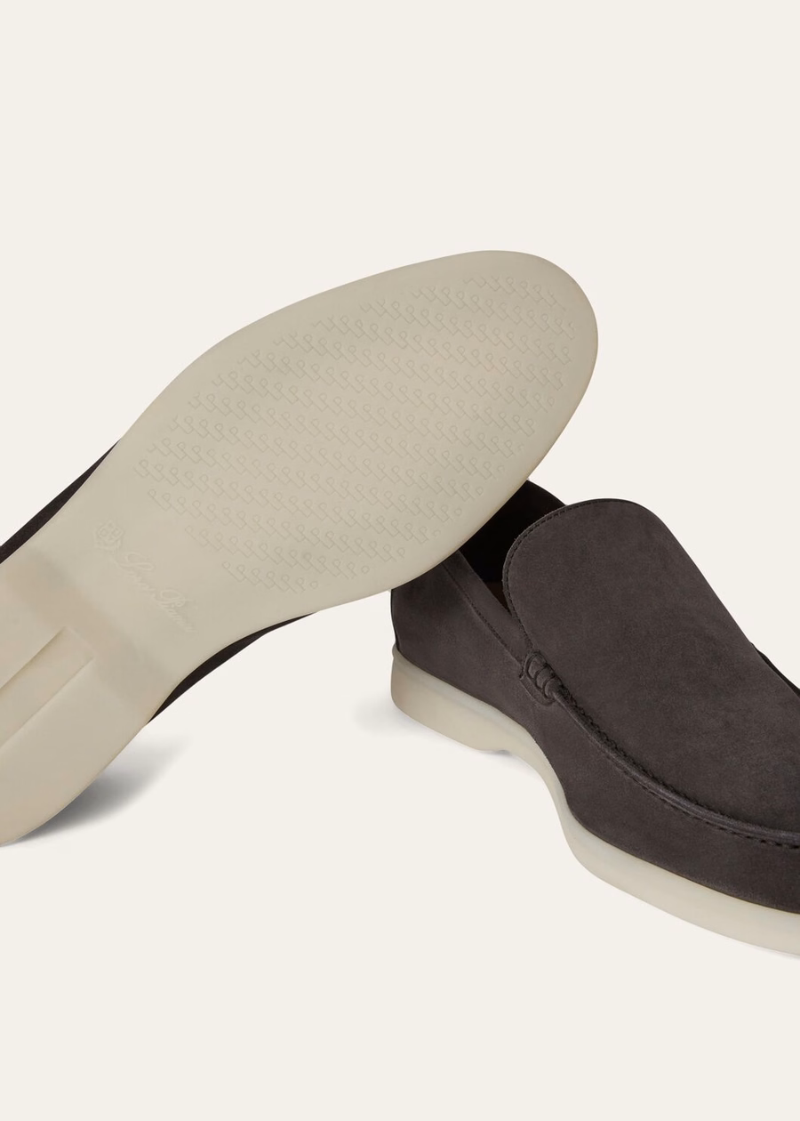 Summer Walk loafers van suède met kaviaarprint