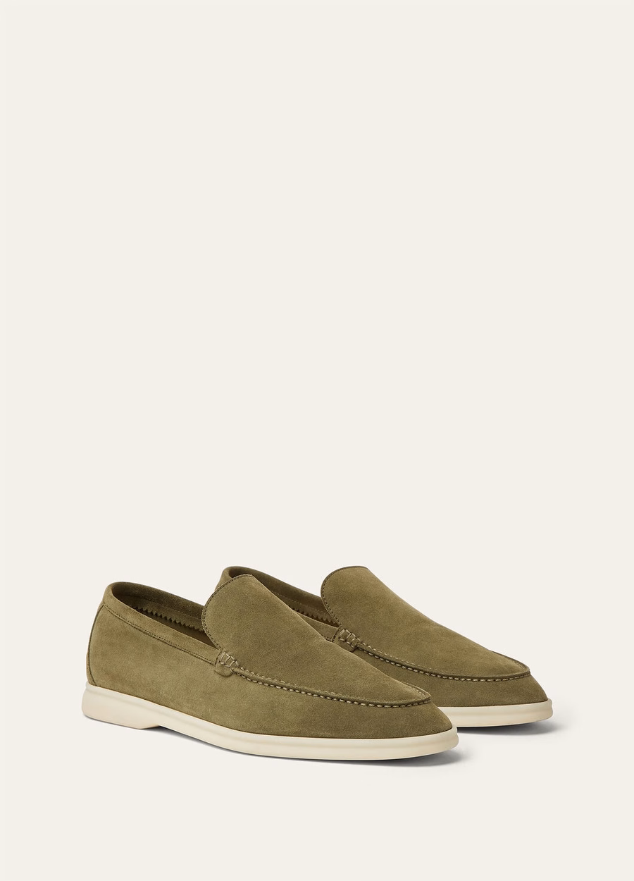 Summer Walk loafers van suède Murano groen