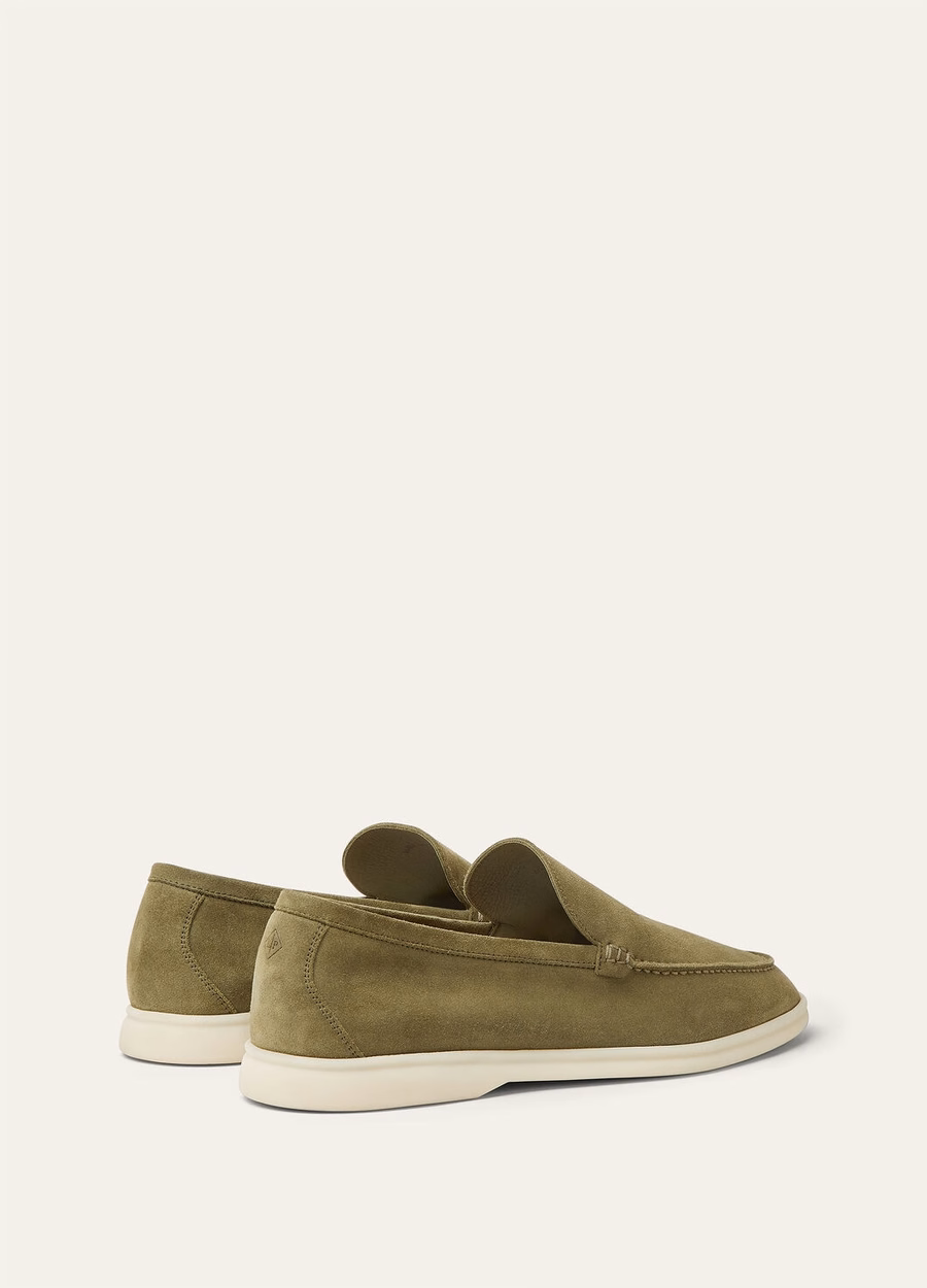 Summer Walk loafers van suède Murano groen