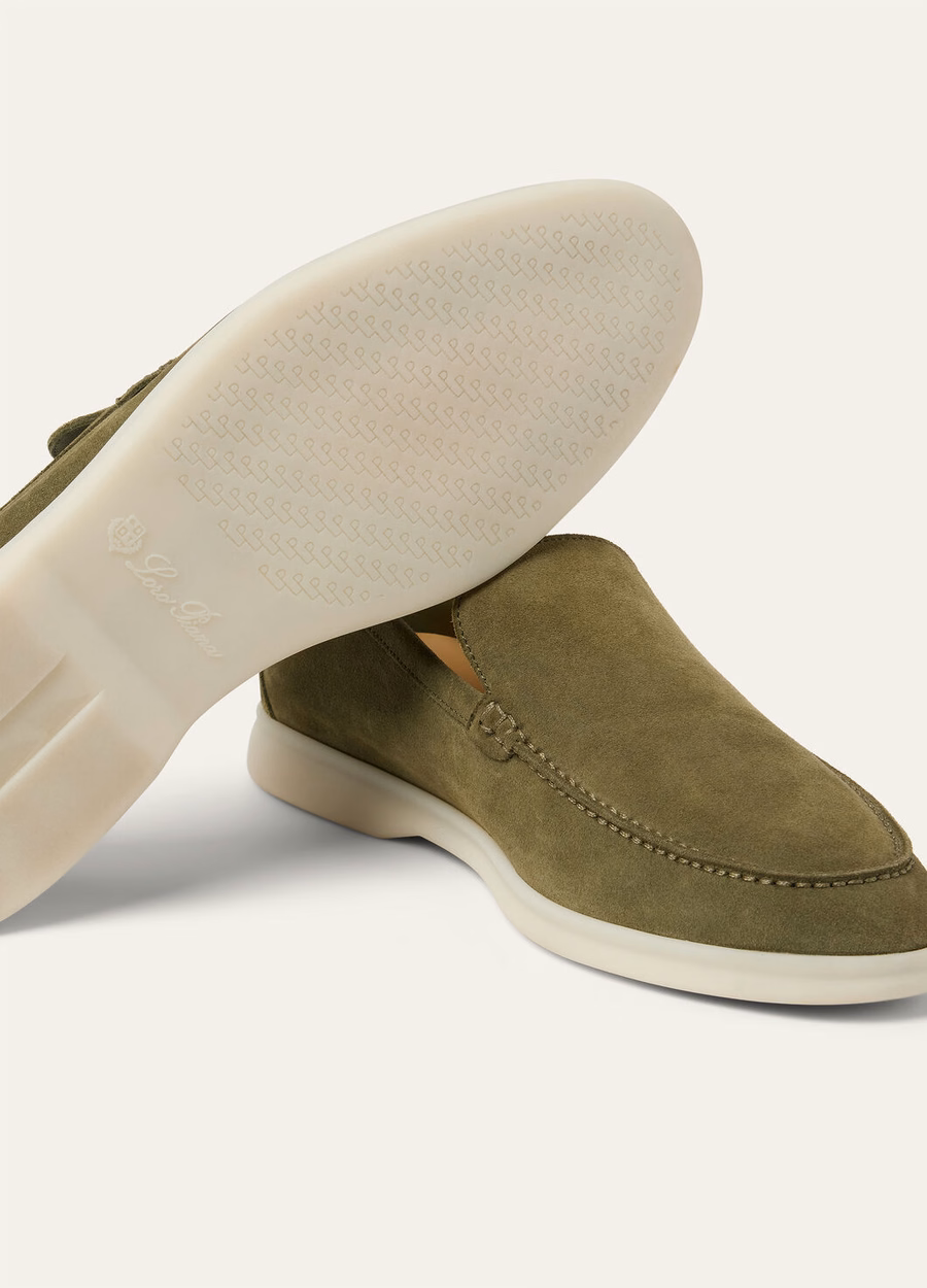 Summer Walk loafers van suède Murano groen