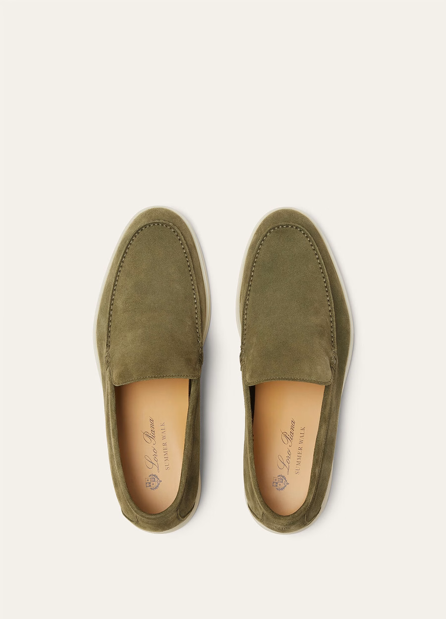 Summer Walk loafers van suède Murano groen