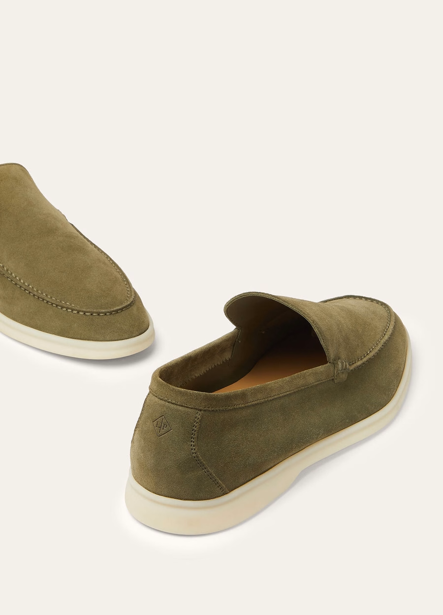 Summer Walk loafers van suède Murano groen