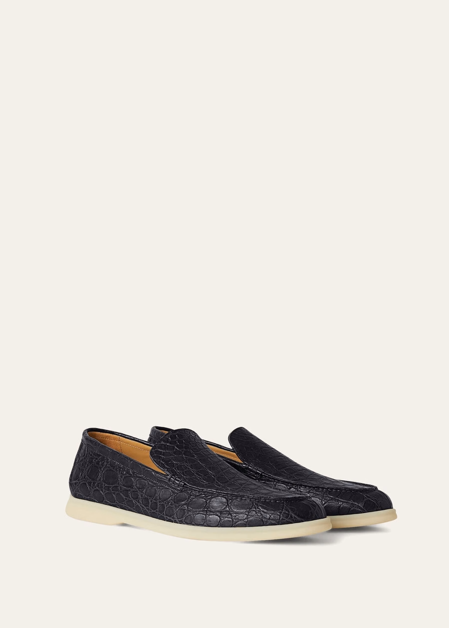 Summer Walk Classic blauwe loafer van kaaimanleer