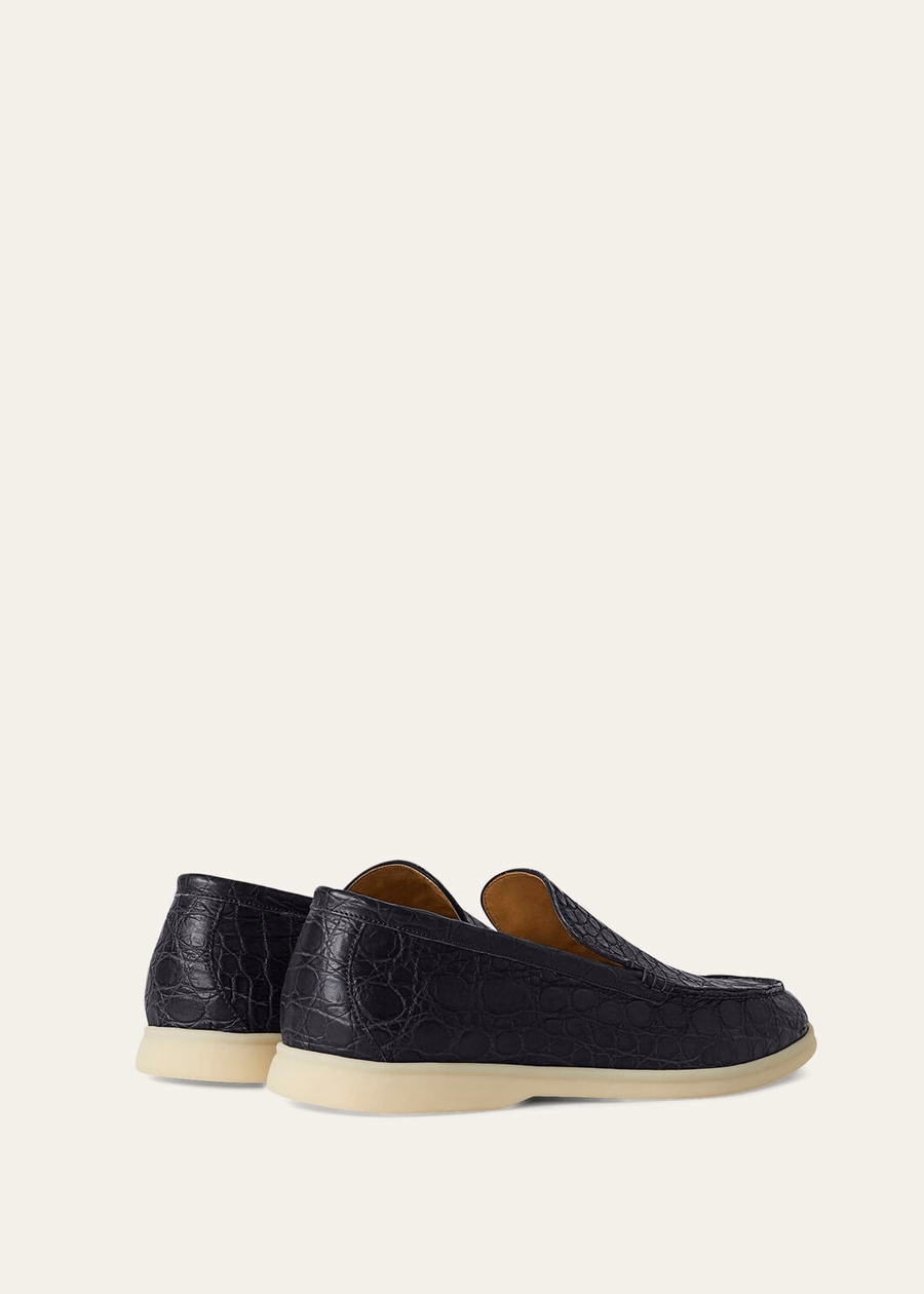 Summer Walk Classic blauwe loafer van kaaimanleer