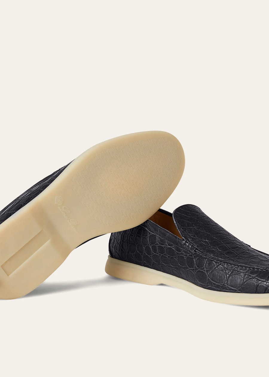 Summer Walk Classic blauwe loafer van kaaimanleer