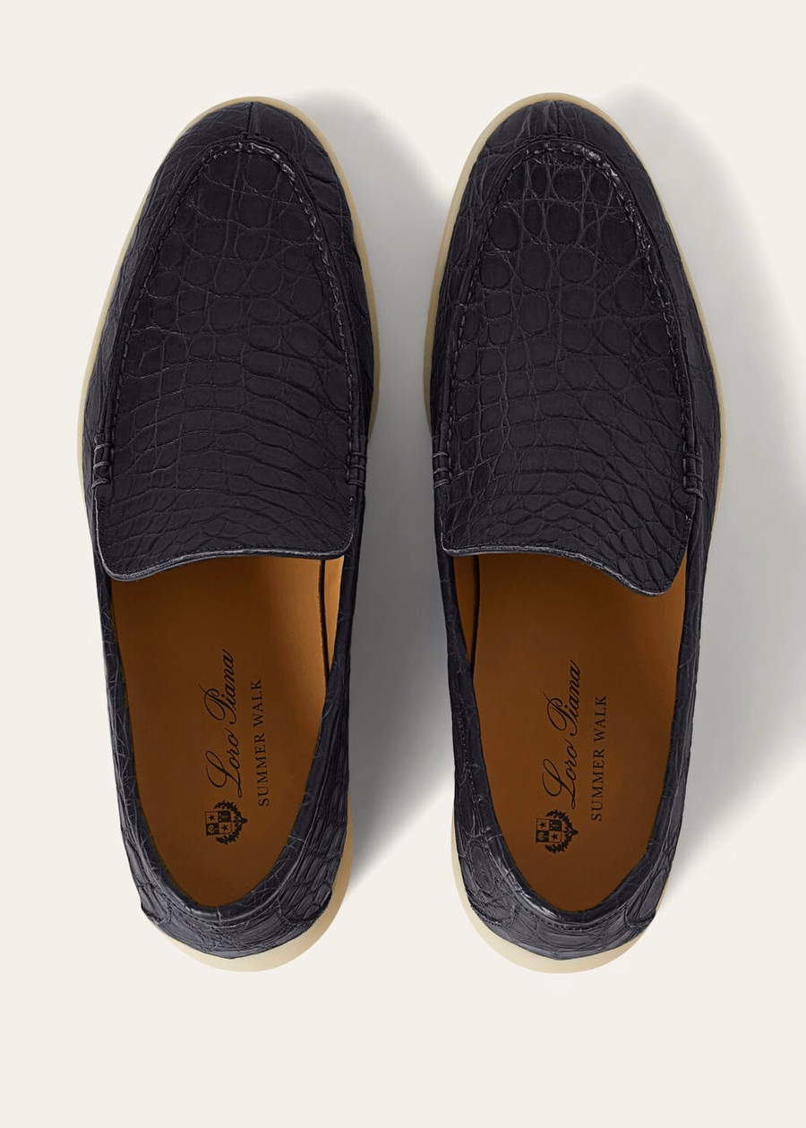 Summer Walk Classic blauwe loafer van kaaimanleer