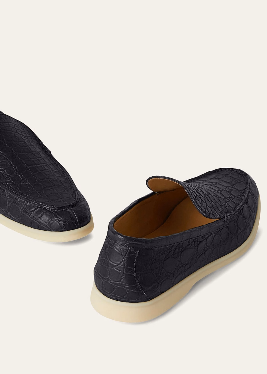 Summer Walk Classic blauwe loafer van kaaimanleer