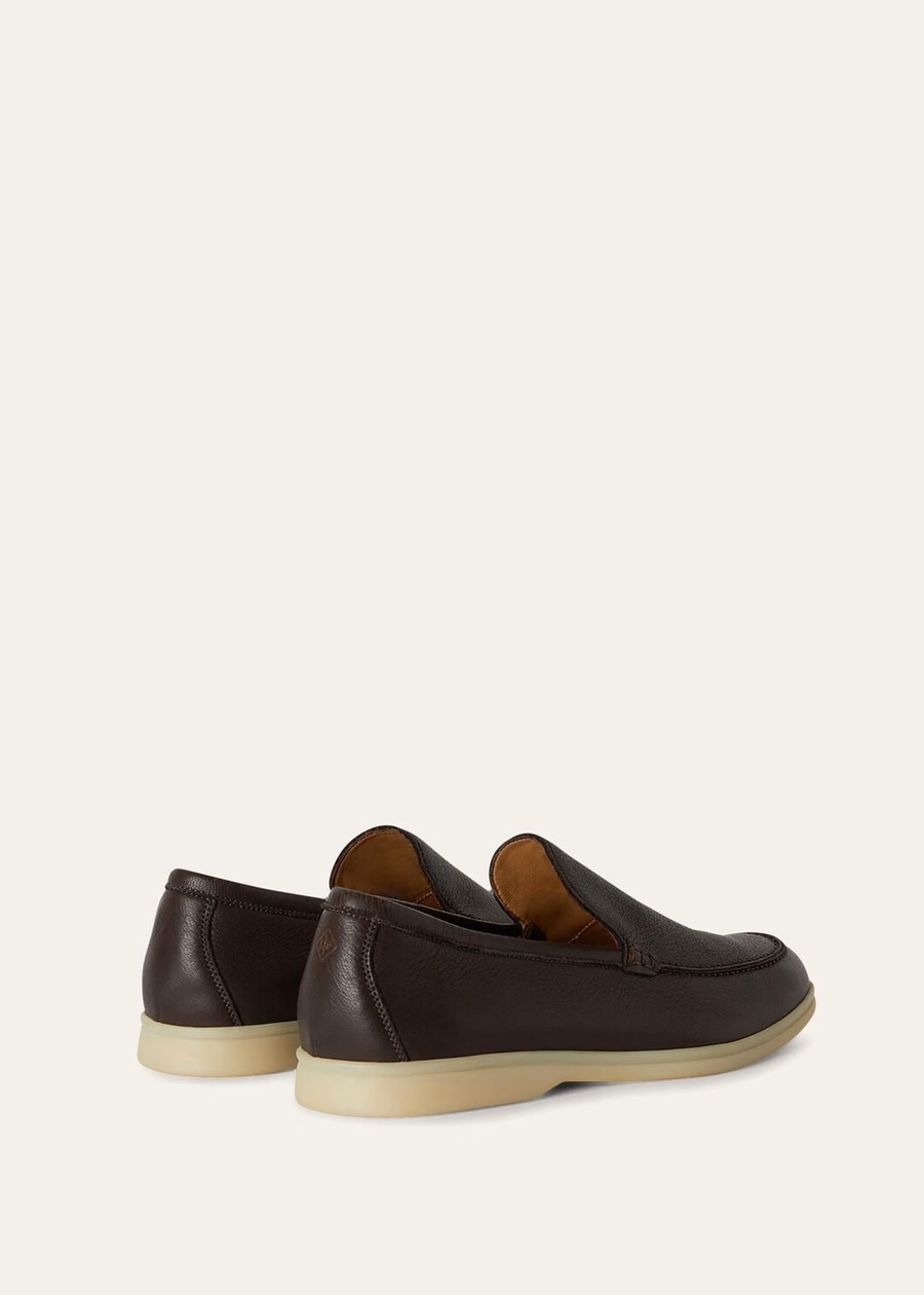 Summer Walk loafers van elandleer, ultradonkerbruin