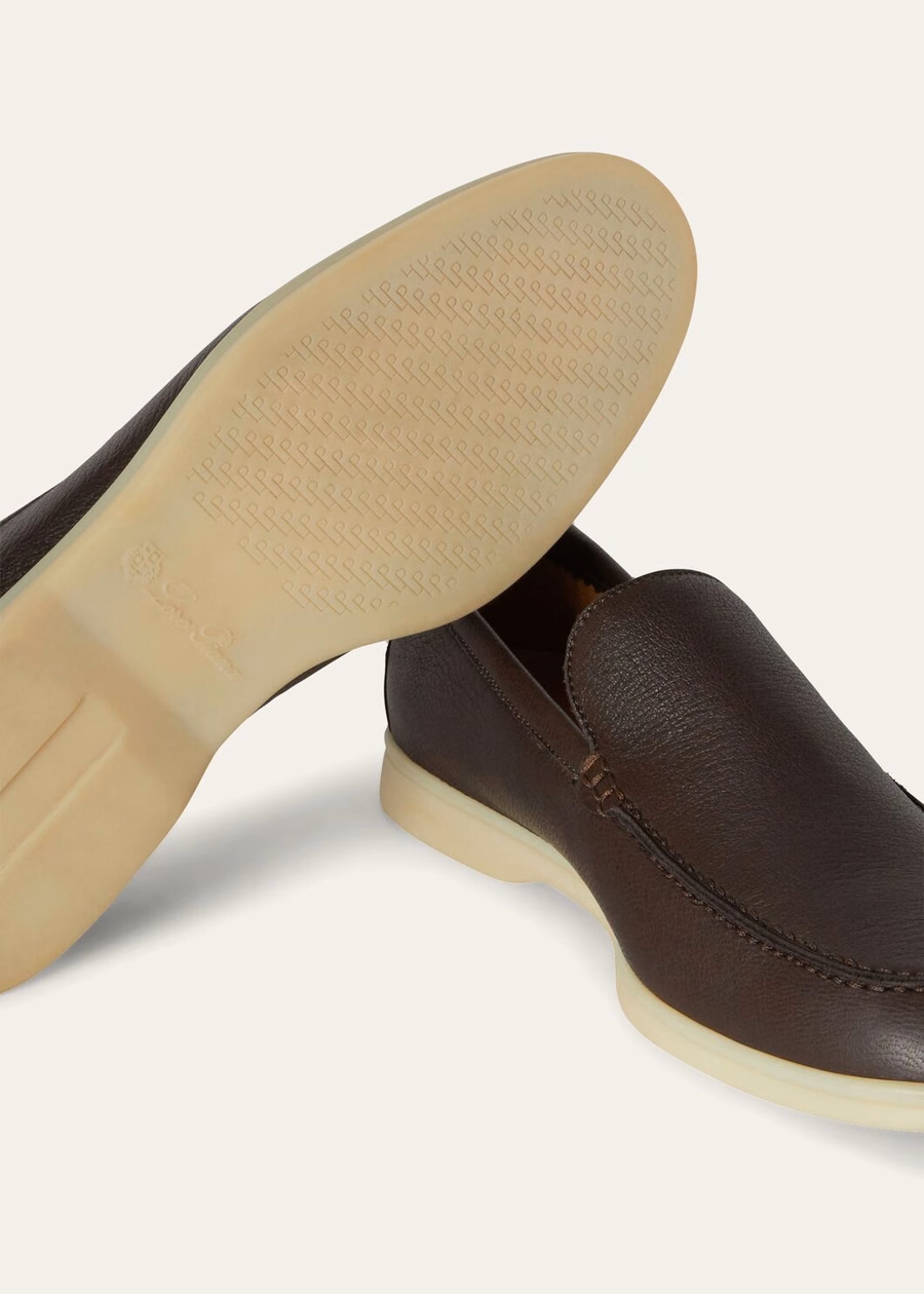 Summer Walk loafers van elandleer, ultradonkerbruin