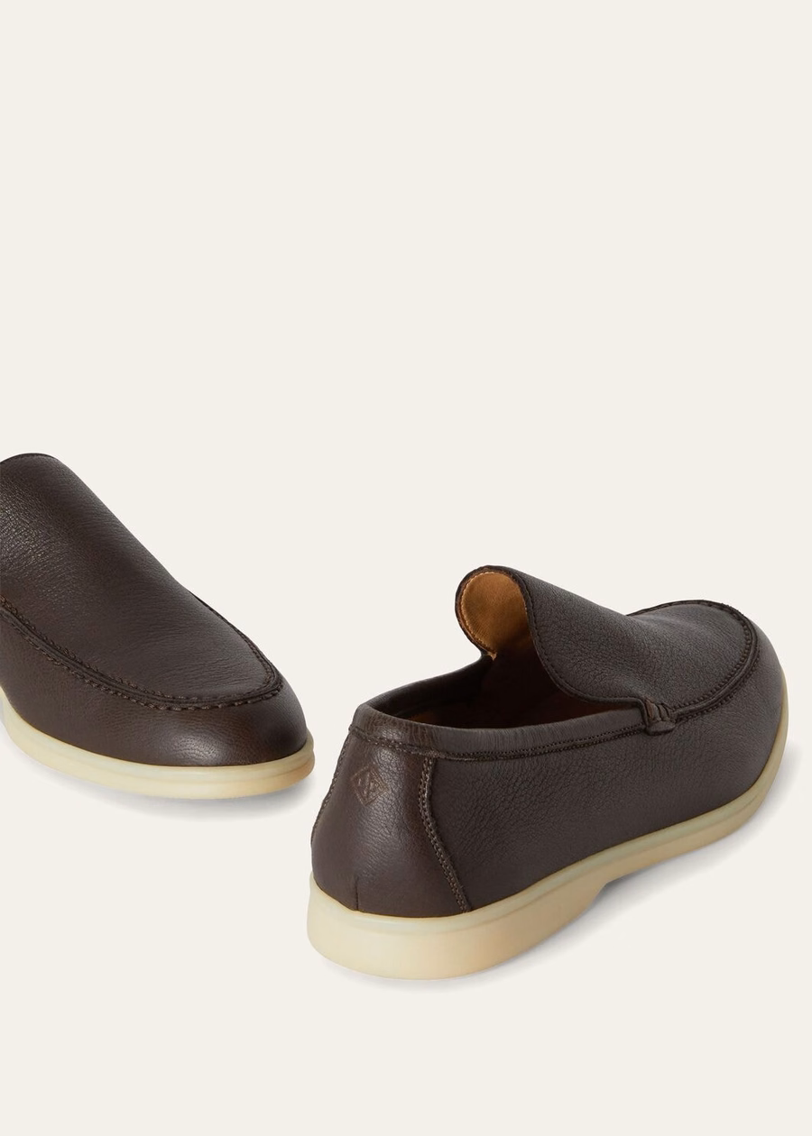 Summer Walk loafers van elandleer, ultradonkerbruin
