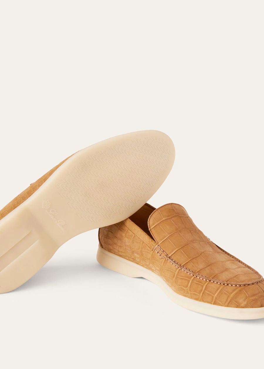 Summer Walk Light Cuir loafers van alligatorleer