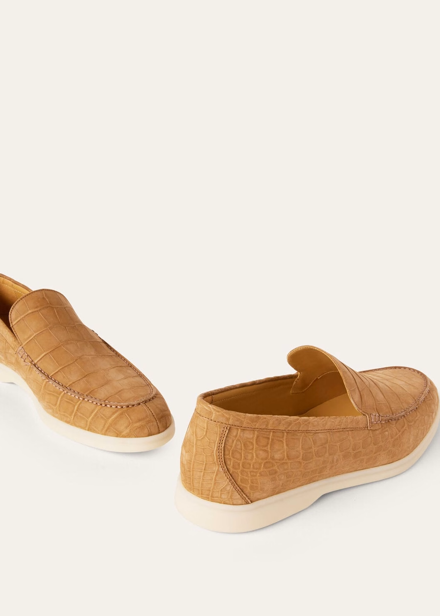 Summer Walk Light Cuir loafers van alligatorleer
